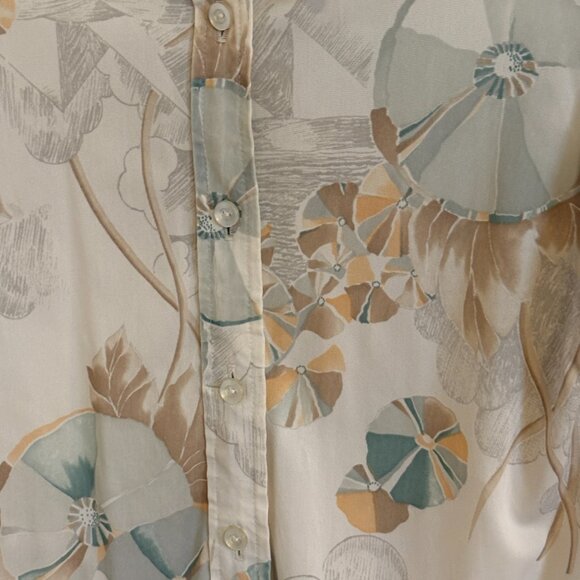 Vintage Polyester Botton Down Shirt Size xs or small - Picture 4 of 7